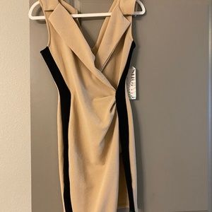 Juniors almost famous asymmetrical wrap mini dress